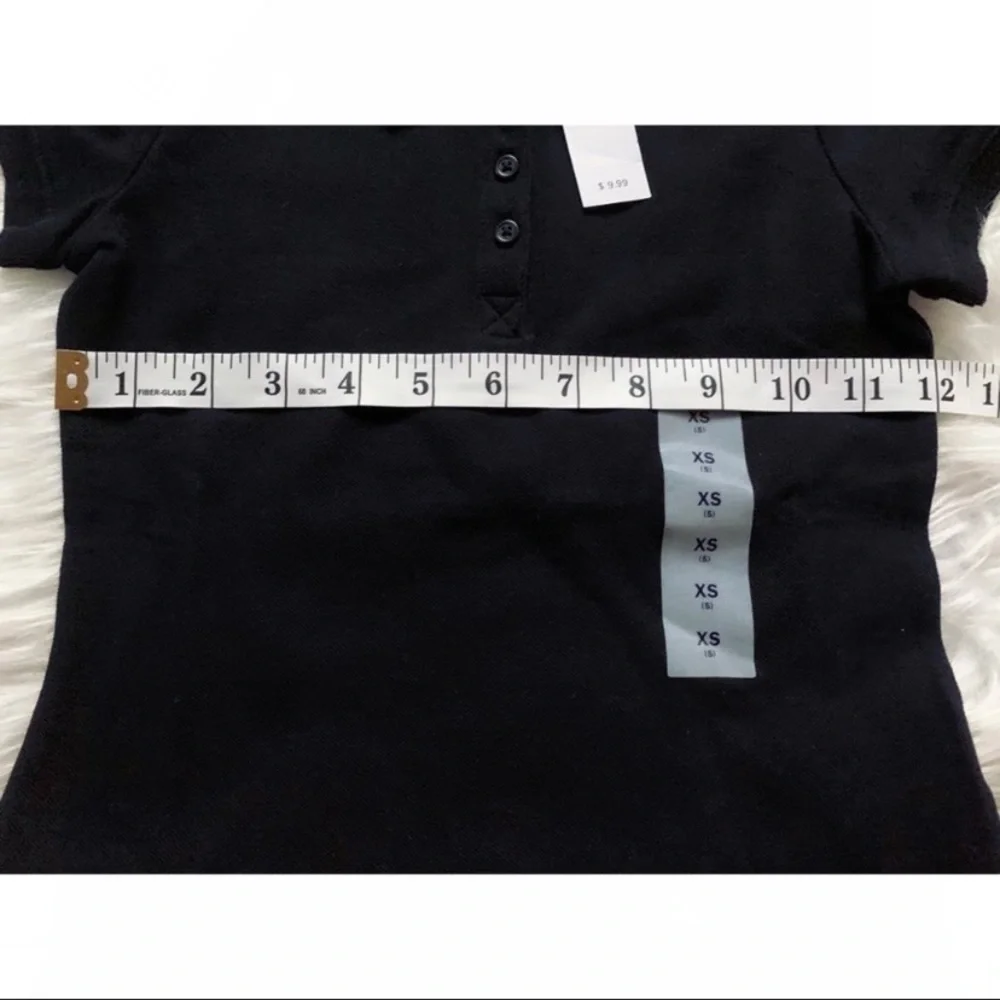 OLD NAVY Girl’s Short-Sleeve Pique Polo in Black